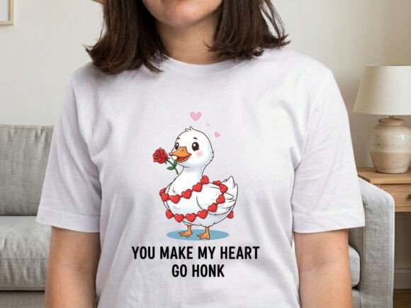Download You Make My Heart Go Honk Goose Valentine Png - Heart Collection