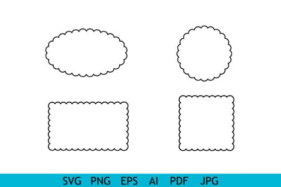 Download Scallop Frame Border SVG Set - Border Collection