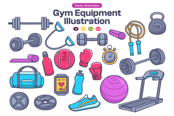 Download Gym Equipment Illustration - Equipment Collection