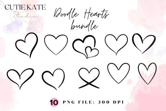 Download Heart Png,Doodle Bundle,Valentine's Day - Heart Collection