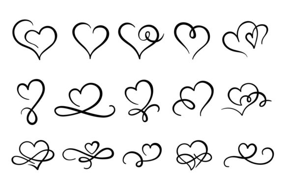 Download Love Hearts Flourish - Heart Collection