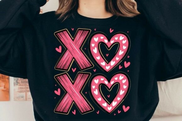 Download XOXO Valentine PNG Pink Heart Design - Heart Collection