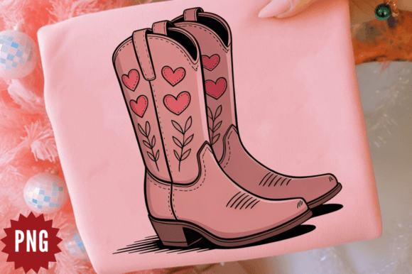 Download Valentine Boot Cowboy PNG Clipart Design - Premium Resources