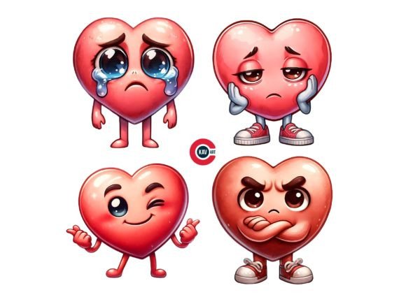 Download Heart Emotes Clipart, Cute Heart Emotion - Heart Collection
