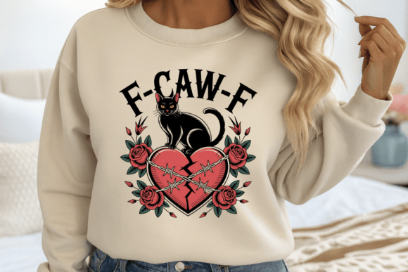 Download F-CAW-F Black Cat Broken Heart PNG - Heart Collection