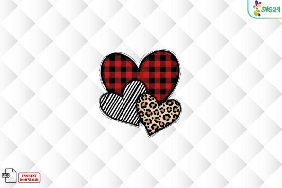 Download Buffalo Strip Leopard Hearts Cluster Png - Heart Collection