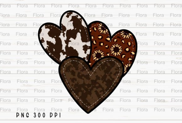 Download Cow Hearts Western Valentines Day PNG - Heart Collection