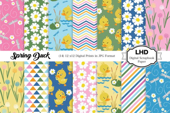 Download Spring Duck Digital Papers - Digital papers Collection