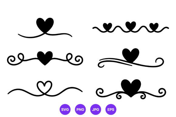 Download Black Heart Swirl Vector Art - Heart Collection